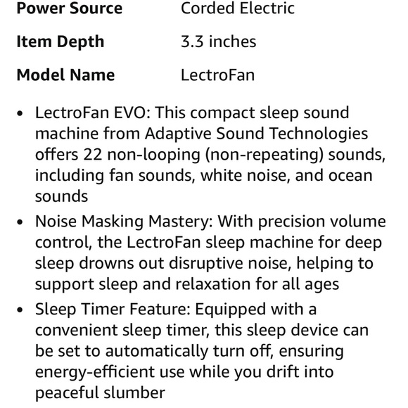 LectroFan EVO White Noise Machine - Picture 2 of 4